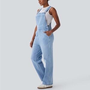 HALARA Light Blue Denim Overalls Large